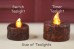 Burnt Ivory Timer Tealight